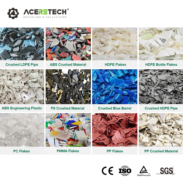 ASE Hochwertiger Einschneckenextruder aus recyceltem Kunststoff und Pelletiersystem für starre Kunststoffabfälle