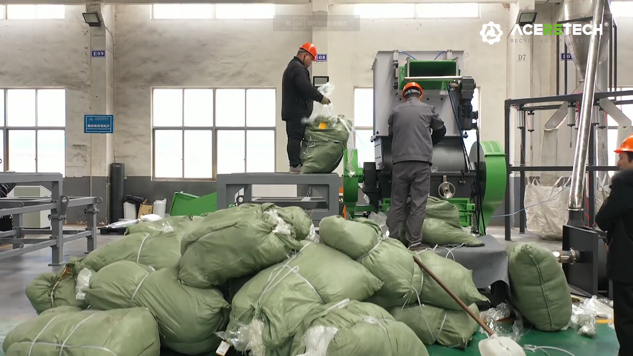 GE Plastic Recycling Crusher für Folien